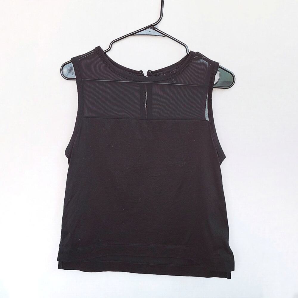 Back Zip Banana Republic Crop Top with Mesh